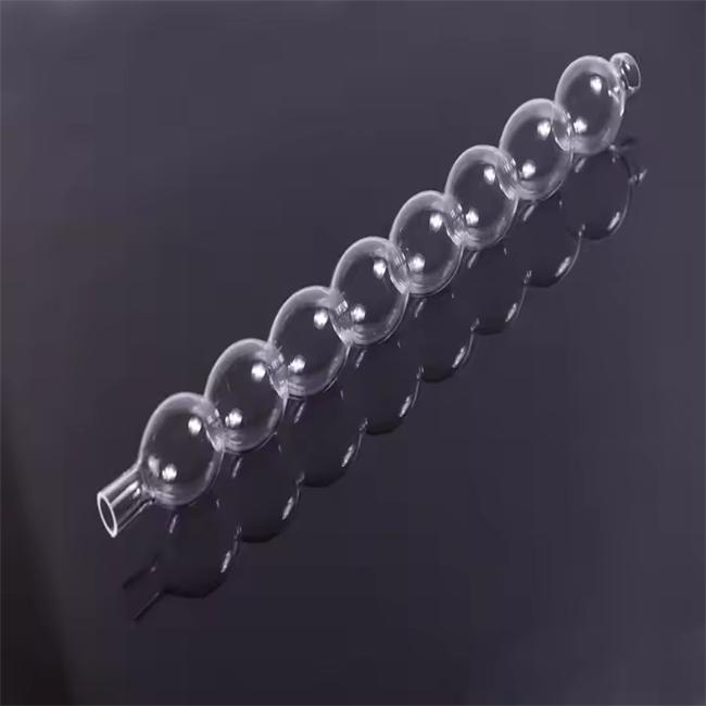 Transparent spiral quartz glass condenser tube Transparent spiral quartz glass condenser tube