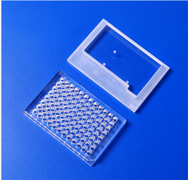 High purity transparent perforated quartz glass plate-1 High purity transparent perforated quartz glass plate-1