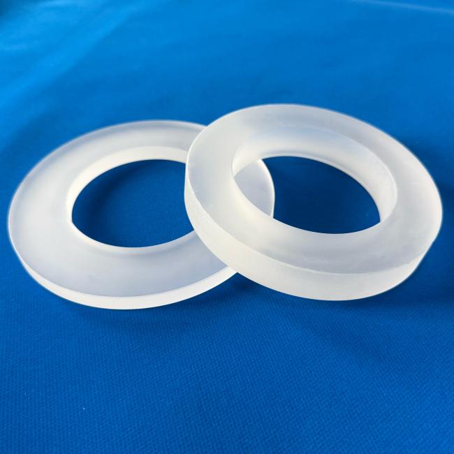 Translucent circular quartz flange Translucent circular quartz flange