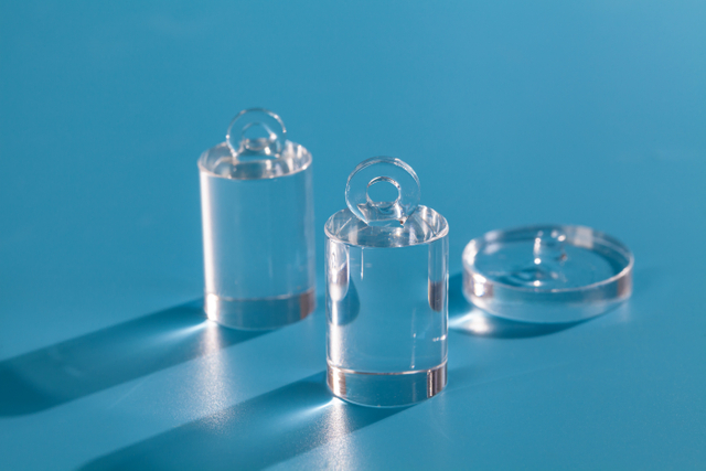 Peso de vidrio de cuarzo personalizado transparente para semiconductores