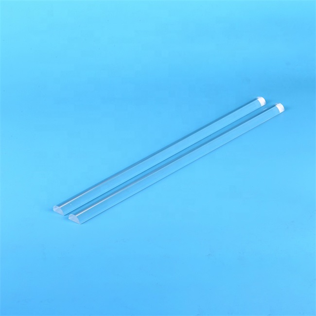 Half Round Quartz Glass Rod Half Round Quartz Glass Rod