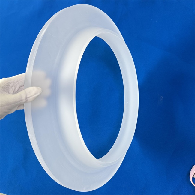 Seller of semi transparent circular quartz flange Seller of semi transparent circular quartz flange