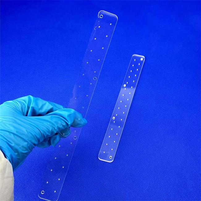 Quartz material porous long strip plate factory Quartz material porous long strip plate factory