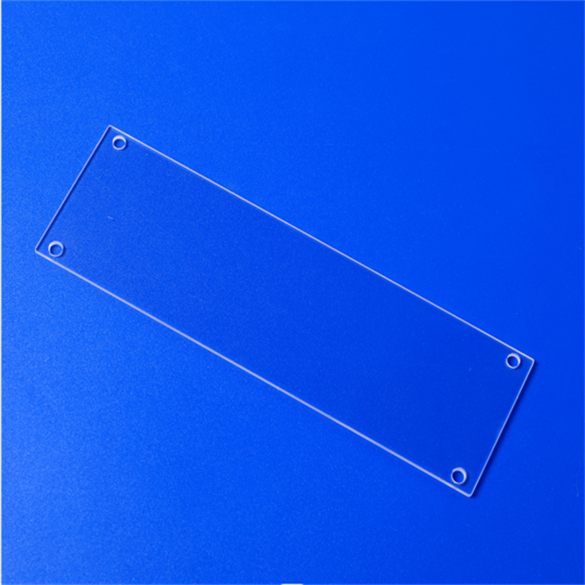 Rectangular Drilled Quartz Glass Plate Rectangular Drilled Quartz Glass Plate
