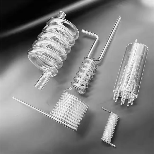 Spiral liquid separation quartz tube supplier Spiral liquid separation quartz tube supplier