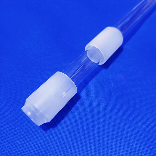 Frosted transparent quartz glass tube Frosted transparent quartz glass tube