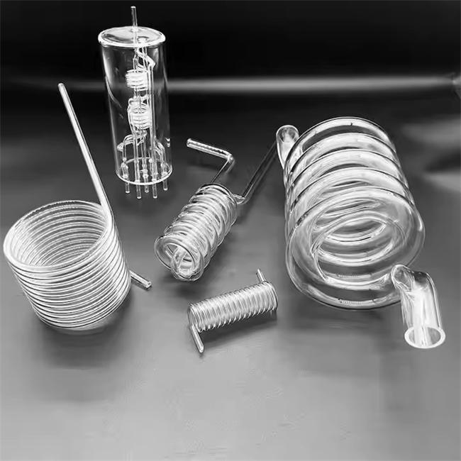 Spiral liquid separation quartz tube manufacturer Spiral liquid separation quartz tube manufacturer