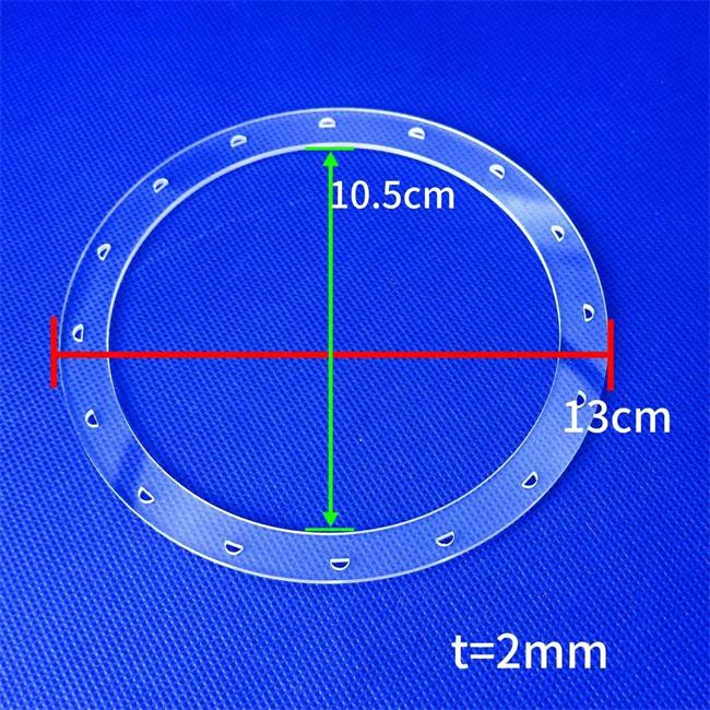 Quartz flange ring sealing gasket Quartz flange ring sealing gasket