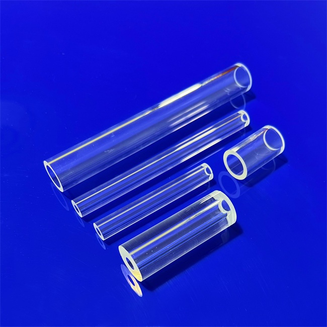 Quartz glass tube with strong thermal stability Quartz glass tube with strong thermal stability
