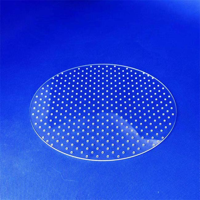 High purity perforated optical quartz plate factory High purity perforated optical quartz plate factory