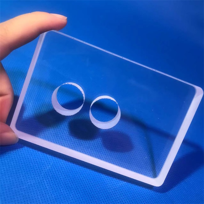 High purity transparent perforated quartz plate-2 High purity transparent perforated quartz plate-2