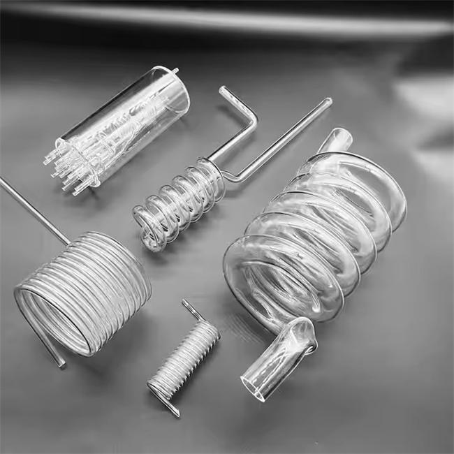 Spiral liquid separation quartz tube Spiral liquid separation quartz tube