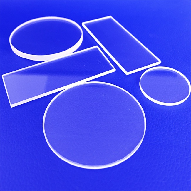 Corrosion resistant 8-500mm UV transparent quartz substrate Corrosion resistant 8-500mm UV transparent quartz substrate