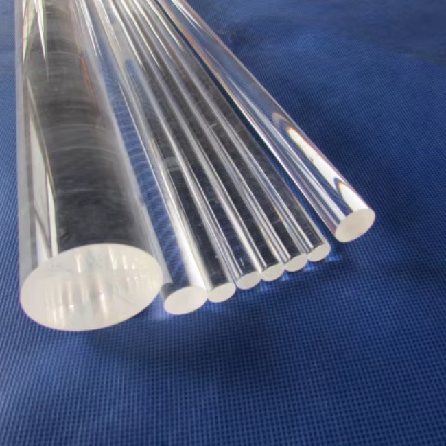 5-200mm high purity 93% transmittance fused silica rod manufacturer 5-200mm high purity 93% transmittance fused silica rod manufacturer