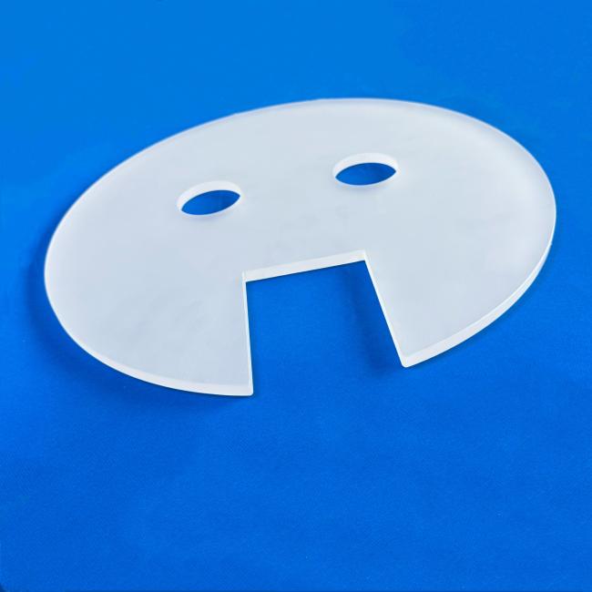 Opaque circular perforated quartz plate Opaque circular perforated quartz plate
