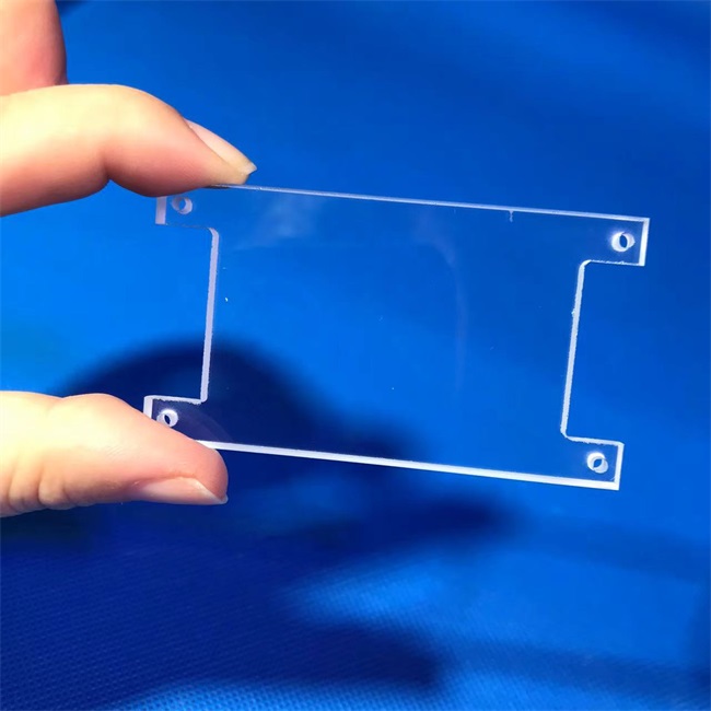 Laboratory Perforated Transparent Quartz Glass Plate Laboratory Perforated Transparent Quartz Glass Plate
