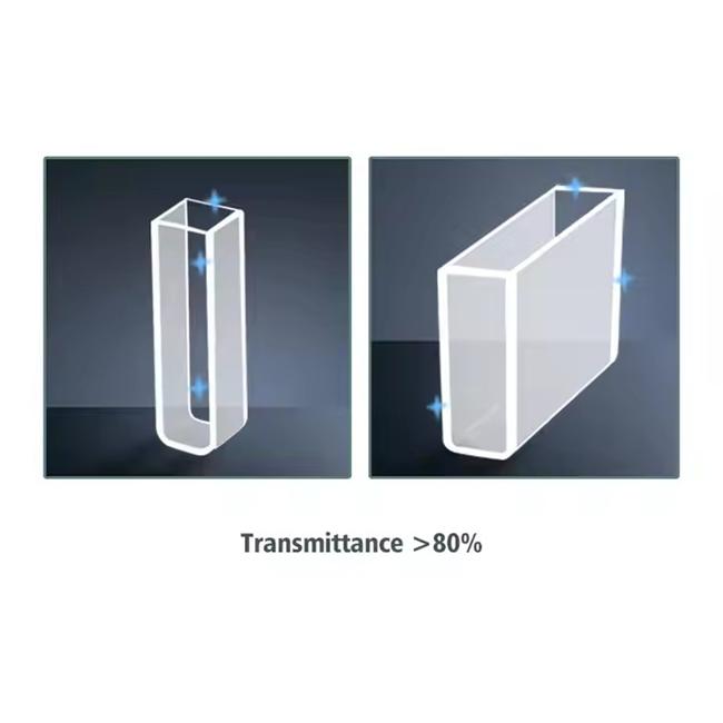 High-pressure resistant quartz cuvettes High-pressure resistant quartz cuvettes