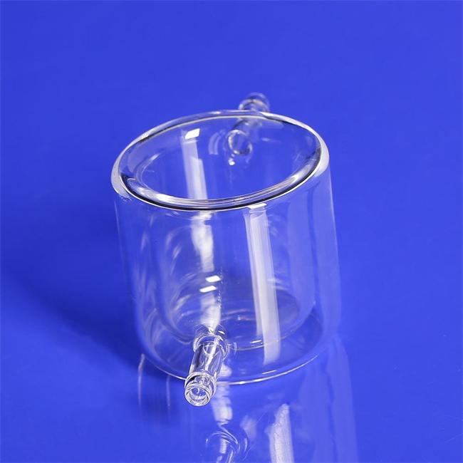 Transparent quartz double-layer reactor supplier Transparent quartz double-layer reactor supplier