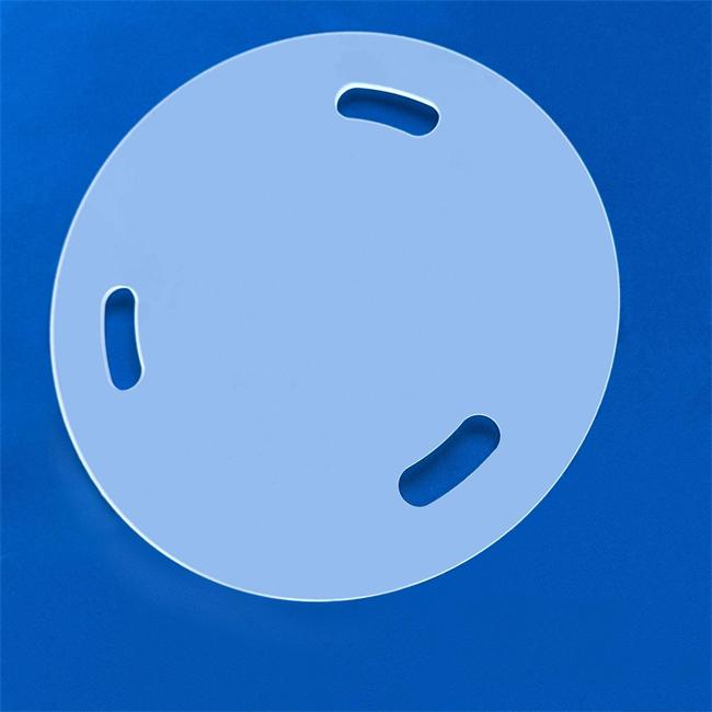 Opaque round perforated quartz glass plate Opaque round perforated quartz glass plate