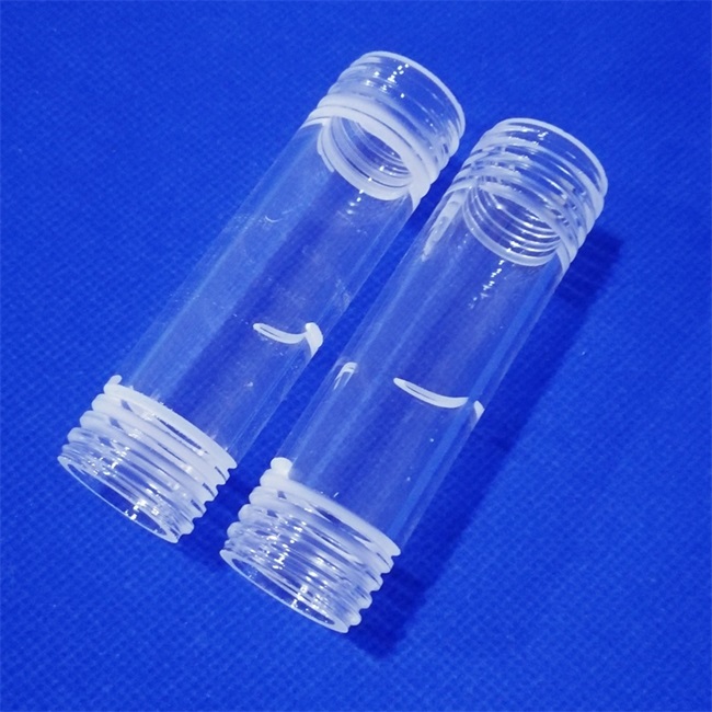 Threaded quartz glass test tube for sale Threaded quartz glass test tube for sale