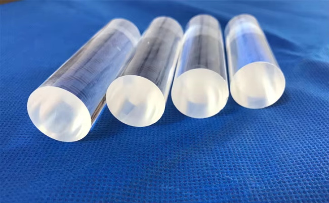 5-200mm high purity 93% transmittance fused silica rod factory 5-200mm high purity 93% transmittance fused silica rod factory