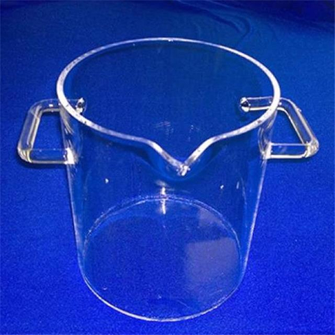 Bécheur en verre en verre fusionné résistant à la chaleur