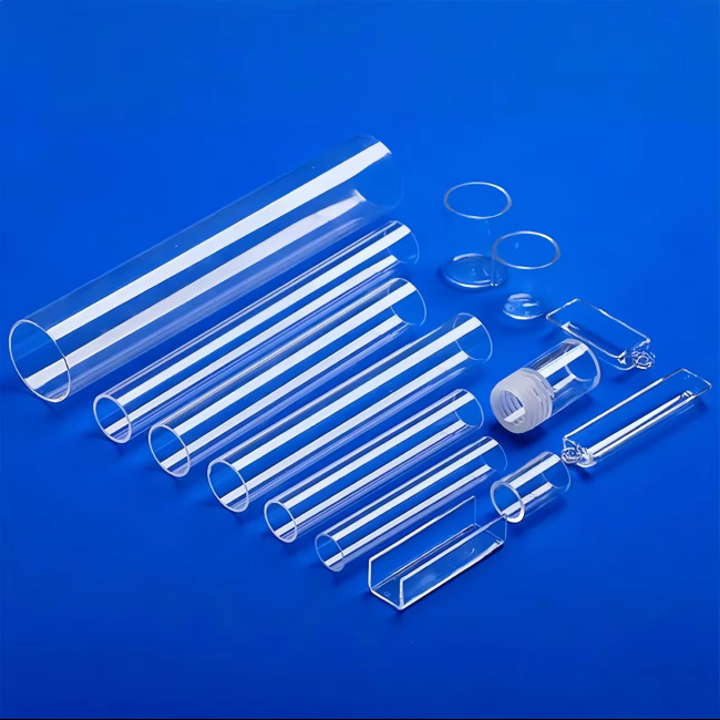 High transparency hollow thick walled quartz tube-1