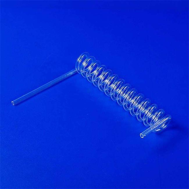 Curved quartz spiral tube supplier