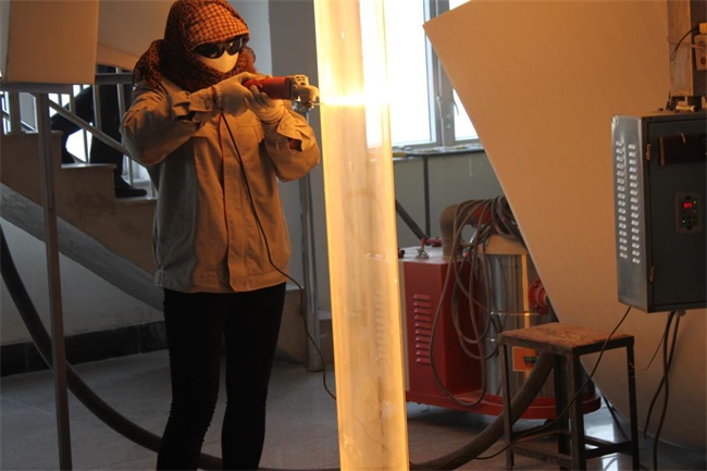 High purity large diameter quartz glass tube