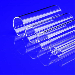 Luce visibile al 90% di trasmittanza tubo in quarzo