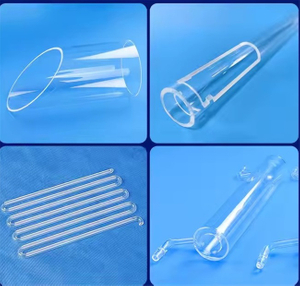 Tube en verre de quartz à vide de 1 à 50 mm de haute pureté