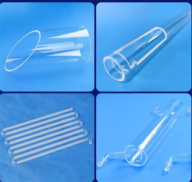 Tube en verre de quartz à vide de 1 à 50 mm de haute pureté