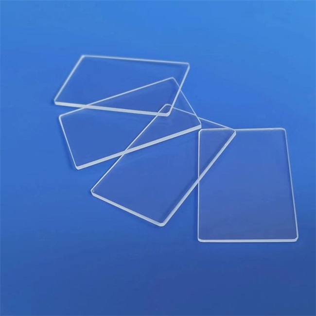 High purity quartz window glass sheet