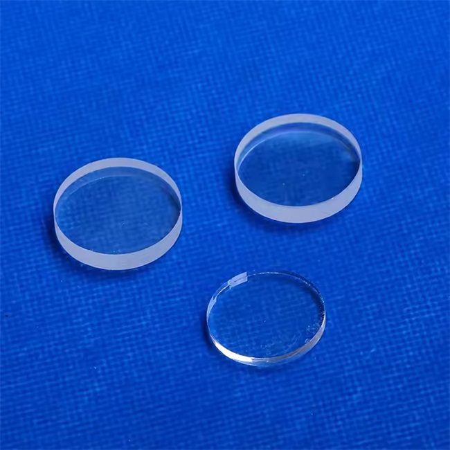 Round rectangular transparent sight UV fused silica glass plate manufacturer