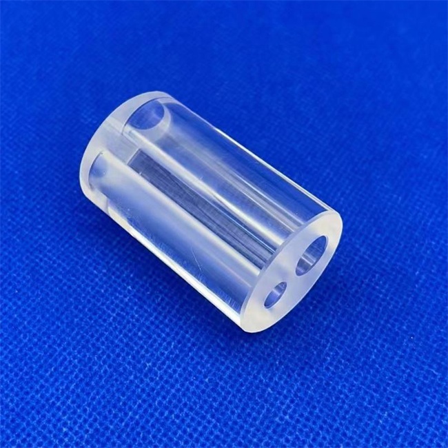 5-30mm diameter double hole transparent fused silica tube factory