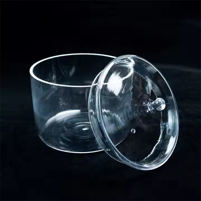 Usine de creuset à quartz à haute température de laboratoire avec couverture
