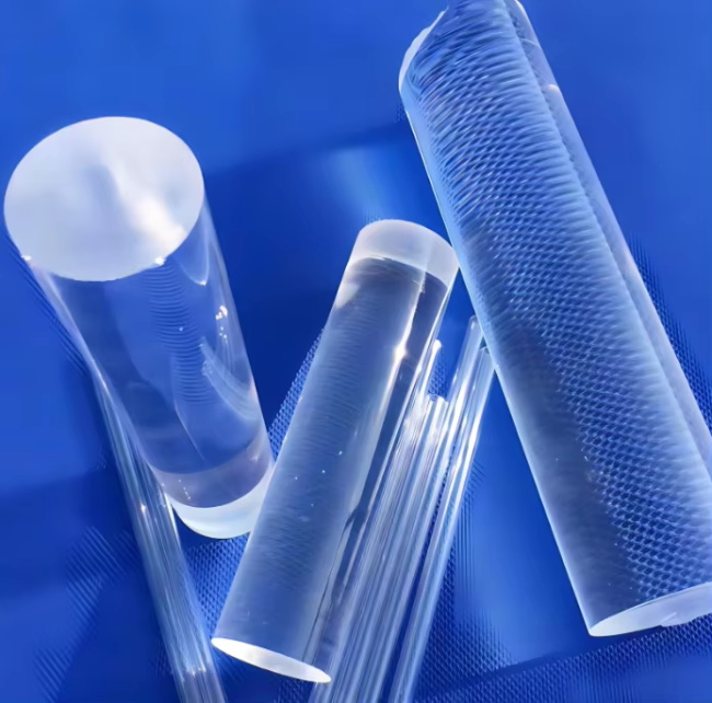 Low coefficient of thermal expansion quartz rod