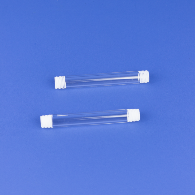 Spiral mouth transparent quartz tube manufacturer