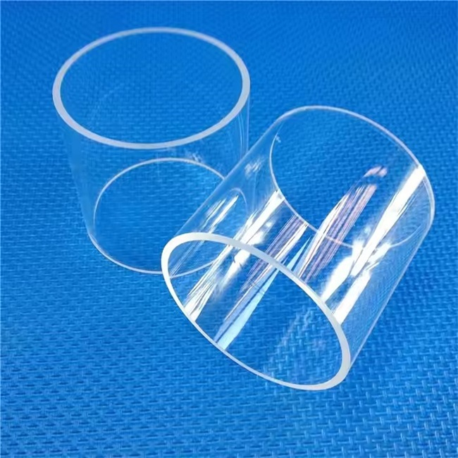 Tube en verre de quartz résistant à la température de 150 mm de 150 mm