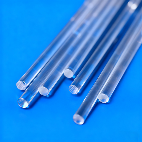 Solid Transparent Quartz Light Guide Column