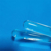 Transparent Round Bottomed Quartz Glass Rod