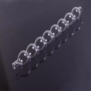 Transparent Spiral Quartz Glass Condenser Tube