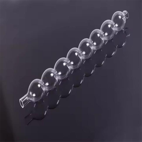 Transparent Spiral Quartz Glass Condenser Tube