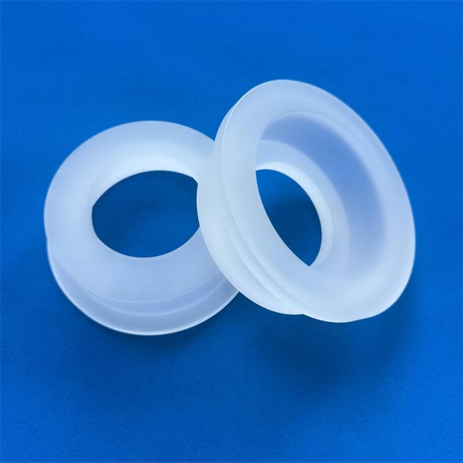 Frosted quartz flange connection ring Supplier