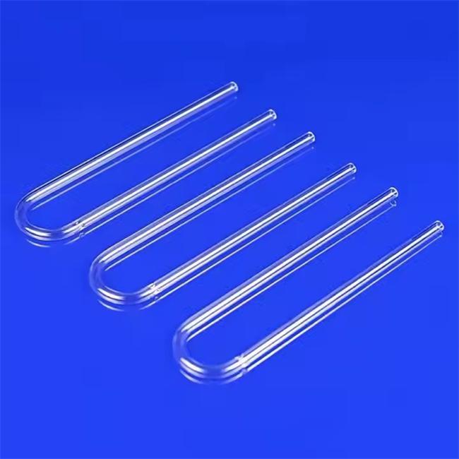 Chemical U-shaped bent quartz tube manufacturer