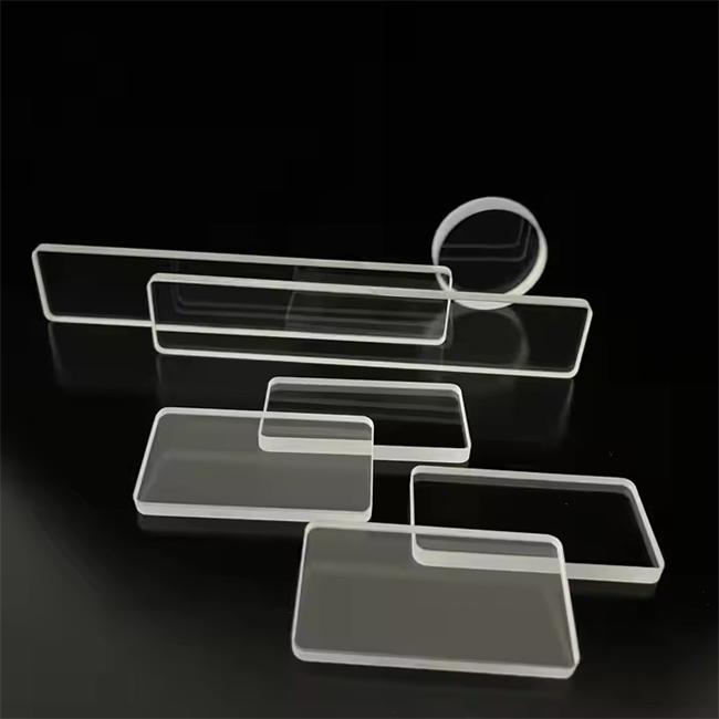 Large diameter transparent observation window optical quartz plate