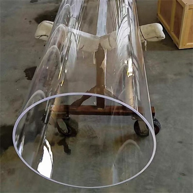 High temperature resistant 6-7 feet large diameter transparent quartz tube