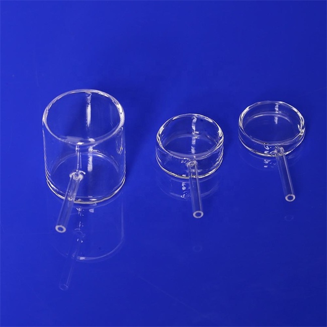 High temperature resistant laboratory quartz flow cell reaction vessel