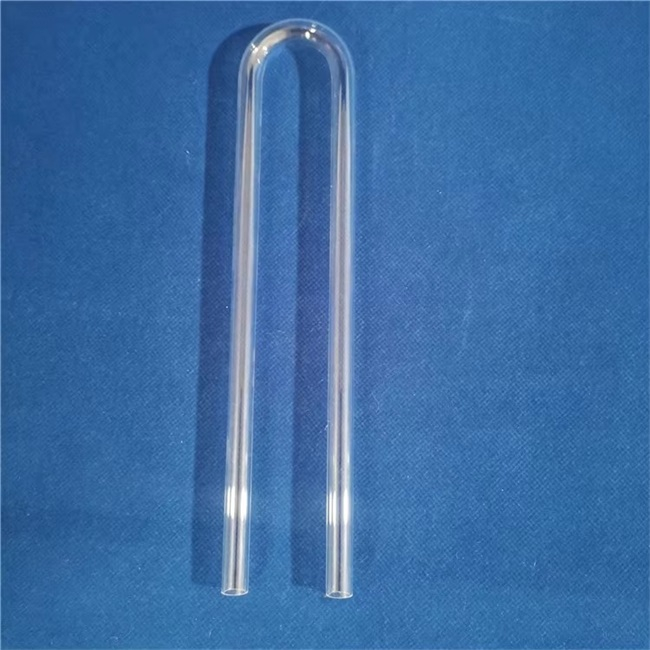 3-300 mm U-förmiger transparenter Quarzrohr