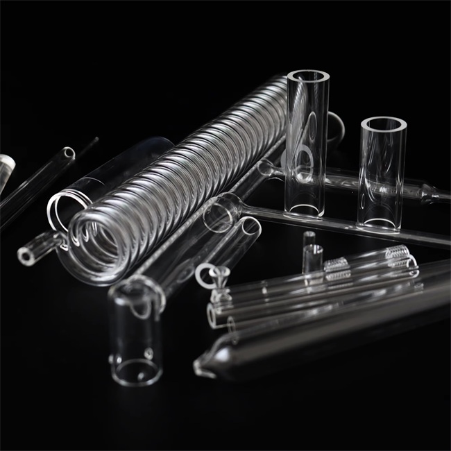 Laboratory transparent quartz tee pipe connecting parts supplier